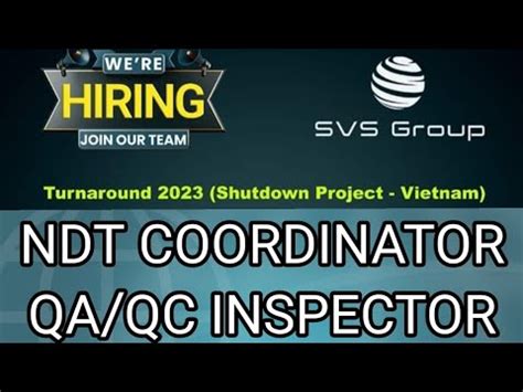 QA/QC NDT COORDINATOR .